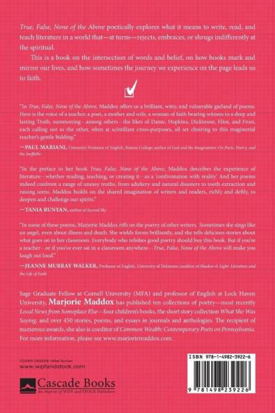 True False None of the Above: 19 (Poiema Poetry)