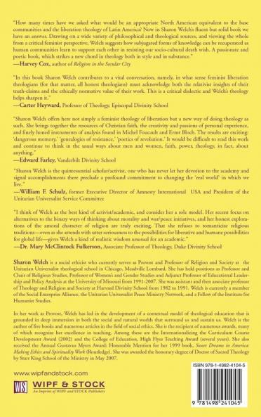 Communities of Resistance and Solidarity: A Feminist Theology of Liberation