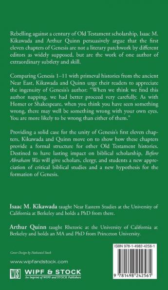 Before Abraham Was: The Unity of Genesis 1-11