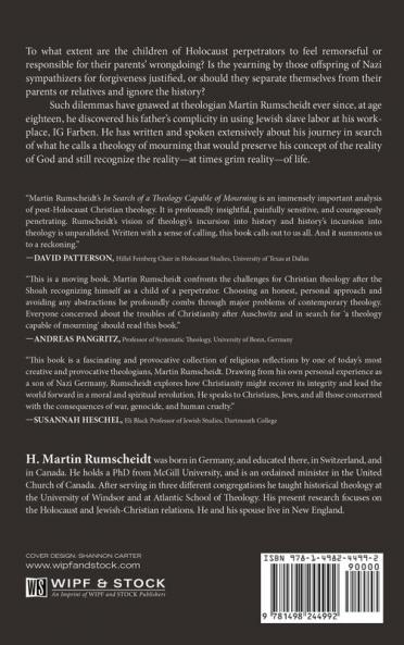 In Search for a Theology Capable of Mourning: Observations and Interpretations After the Shoah