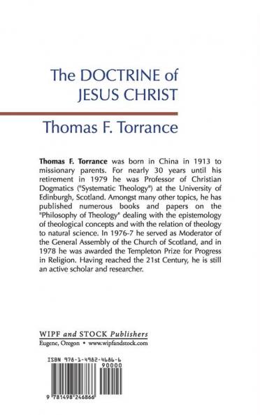 The Doctrine of Jesus Christ: The Auburn Lectures 1938/39