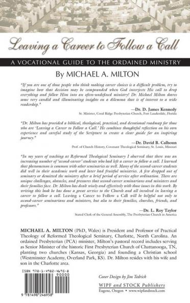 Leaving a Career to Follow a Call: A Vocational Guide to the Ministry