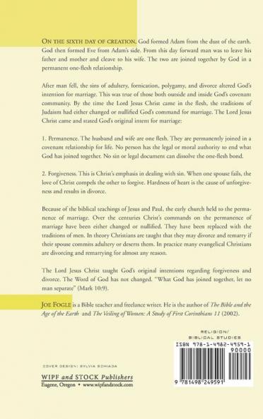 One Flesh: A Biblical Perspective on the Permanence of Marriage