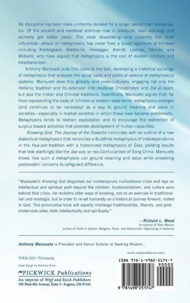 The Journey of the Dialectic: Knowing God Volume 3