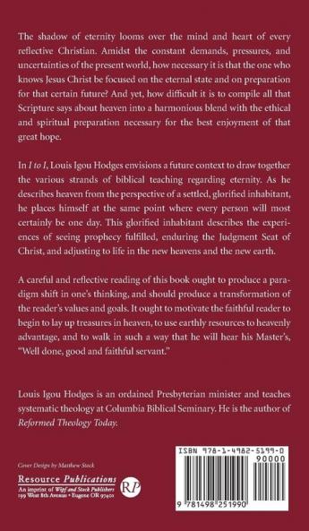 I to I: A Personal Post-Eschatology
