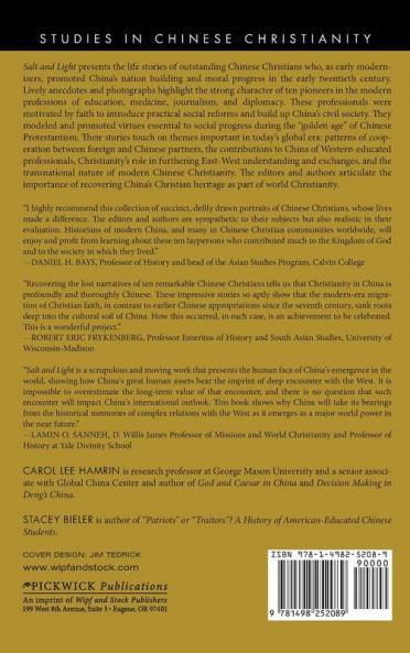 Salt and Light Volume 1: Lives of Faith That Shaped Modern China (Studies in Chinese Christianity)