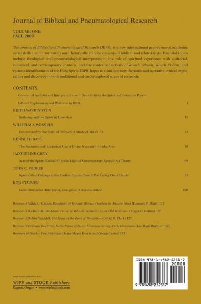 Journal of Biblical and Pneumatological Research