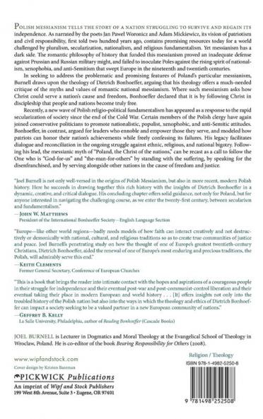 Poetry Providence and Patriotism: Polish Messianism in Dialogue with Dietrich Bonhoeffer: 123 (Princeton Theological Monograph)