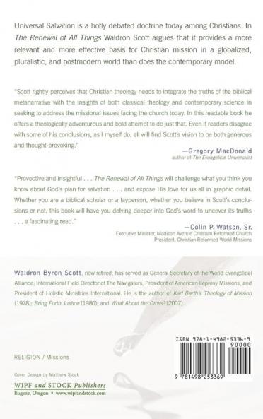 The Renewal of All Things: An Alternative Missiology