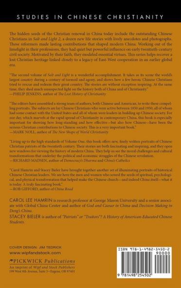 Salt and Light Volume 2: More Lives of Faith That Shaped Modern China (Studies in Chinese Christianity)