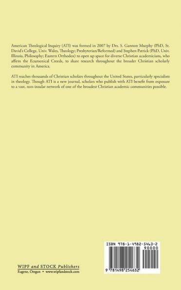 American Theological Inquiry Volume Two Issue Two