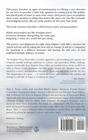 Prophetic Poetry: Holy Agitation for Peace Justice and Passion