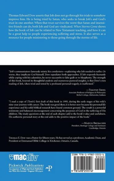 When Storms Come: A Christian Look at Job: 1 (McMaster Ministry Studies)
