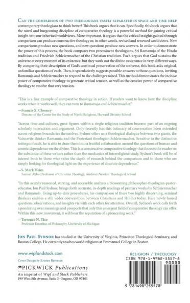Ramanuja and Schleiermacher: Toward a Constructive Comparative Theology: 159 (Princeton Theological Monograph)