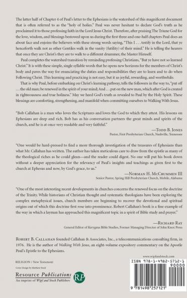 Following Christ: An Expository Commentary Based Upon Paul's Letter to the Ephesians: 5 (Walking with Jesus)