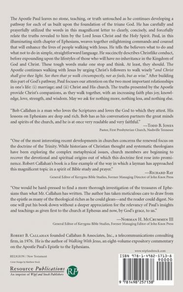Walking Wisely: An Expository Commentary Based Upon Paul's Letter to the Ephesians: 6 (Walking with Jesus)