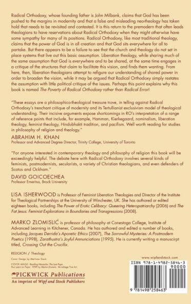 The Poverty of Radical Orthodoxy