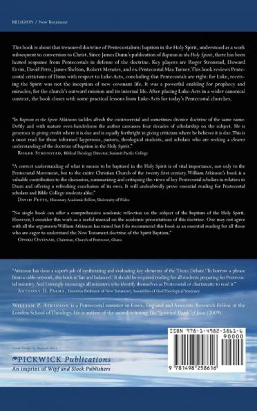 Baptism in the Spirit: Luke-Acts and the Dunn Debate