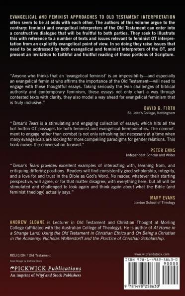 Tamar's Tears: Evangelical Engagements with Feminist Old Testament Hermeneutics