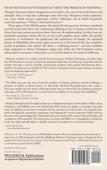 Where Is the God of Justice?: The Old Testament and Suffering