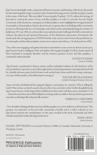 Concerning the Prophets: True and False Prophecy in Jeremiah 23:9--29:32