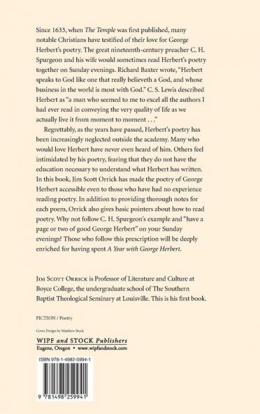 A Year with George Herbert: A Guide to Fifty-Two of His Best Loved Poems