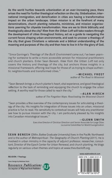 View from the Urban Loft: Developing a Theological Framework for Understanding the City
