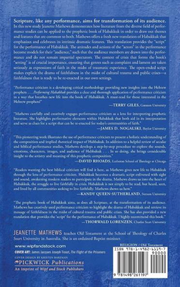 Performing Habakkuk: Faithful Re-Enactment in the Midst of Crisis