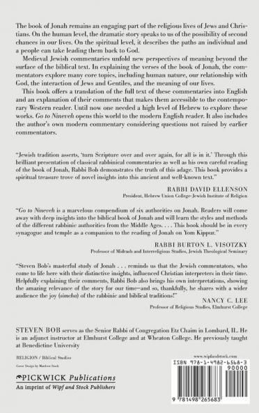 Go to Nineveh: Medieval Jewish Commentaries on the Book of Jonah Translated and Explained