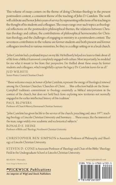 Theology in the Present Age: Essays in Honor of John D. Castelein