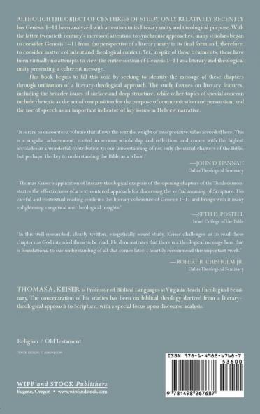 Genesis 1-11: Its Literary Coherence and Theological Message