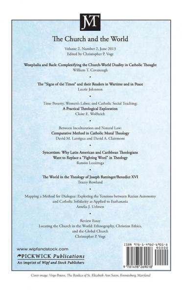 Journal of Moral Theology Volume 2 Number 2: The Church and the World