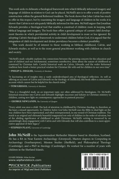 Children before God: Biblical Themes in the Works of John Calvin and Jonathan Edwards