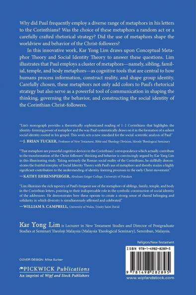 Metaphors and Social Identity Formation in Paul's Letters to the Corinthians