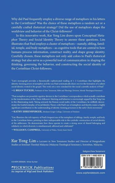 Metaphors and Social Identity Formation in Paul's Letters to the Corinthians