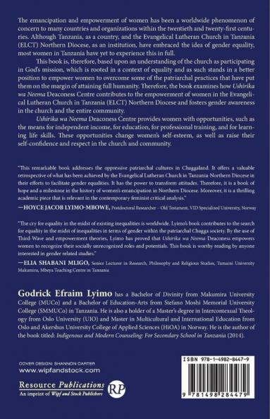 Empowerment and Autonomy of Women: Ushirika Wa Neema Deaconess Centre in the Evangelical Lutheran Church in Tanzania Northern Diocese