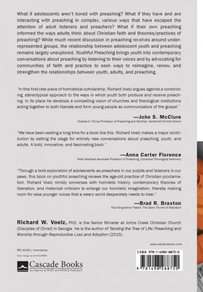 Youthful Preaching: Strengthening the Relationship Between Youth Adults and Preaching: 7 (Lloyd John Ogilvie Institute of Preaching)