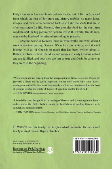Making Sense of Genesis: Its Unfolding Ideas and Images
