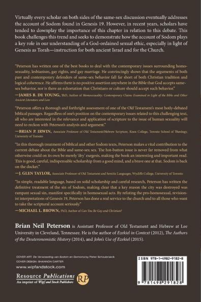 What was the Sin of Sodom: Homosexuality Inhospitality or Something Else?