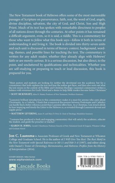 The Letter to the Hebrews: A Commentary for Preaching Teaching and Bible Study