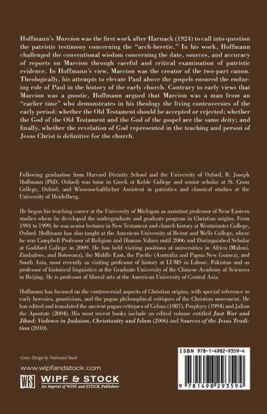 Marcion: On the Restitution of Christianity