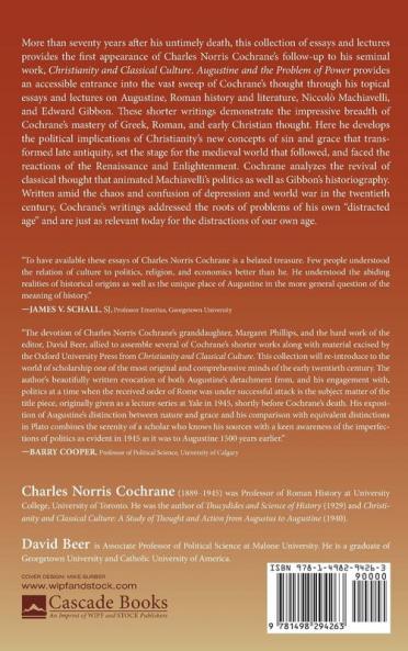 Augustine and the Problem of Power: The Essays and Lectures of Charles Norris Cochrane