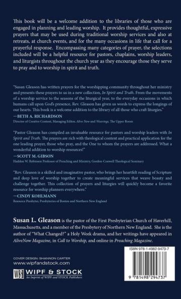 In Spirit and Truth: Prayers for Worshipers