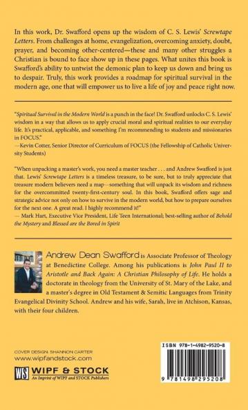 Spiritual Survival in the Modern World: Insights from C. S. Lewis's Screwtape Letters