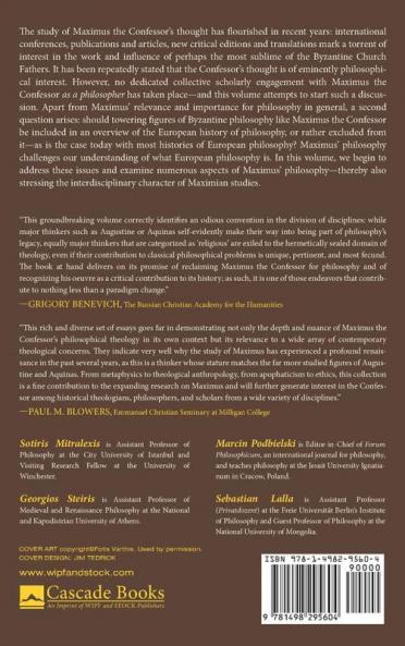 Maximus the Confessor as a European Philosopher