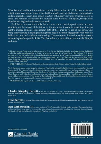 Luminescence Volume 1: The Sermons of C. K. and Fred Barrett