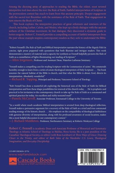 The Rule of Faith and Biblical Interpretation
