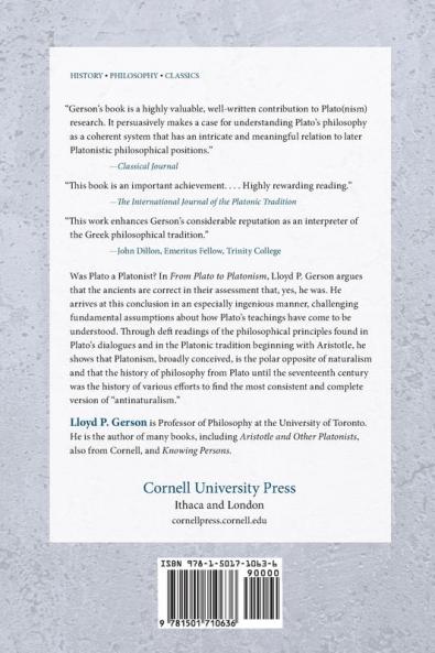 From Plato to Platonism