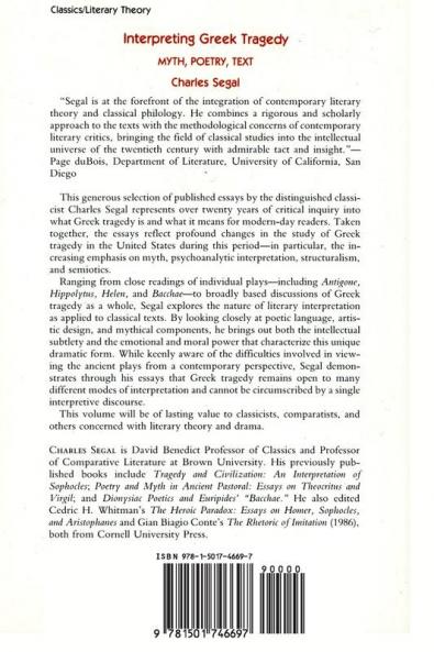 Interpreting Greek Tragedy: Myth Poetry Text