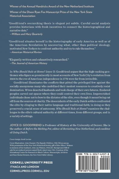 Who Should Rule at Home?: Confronting the Elite in British New York City